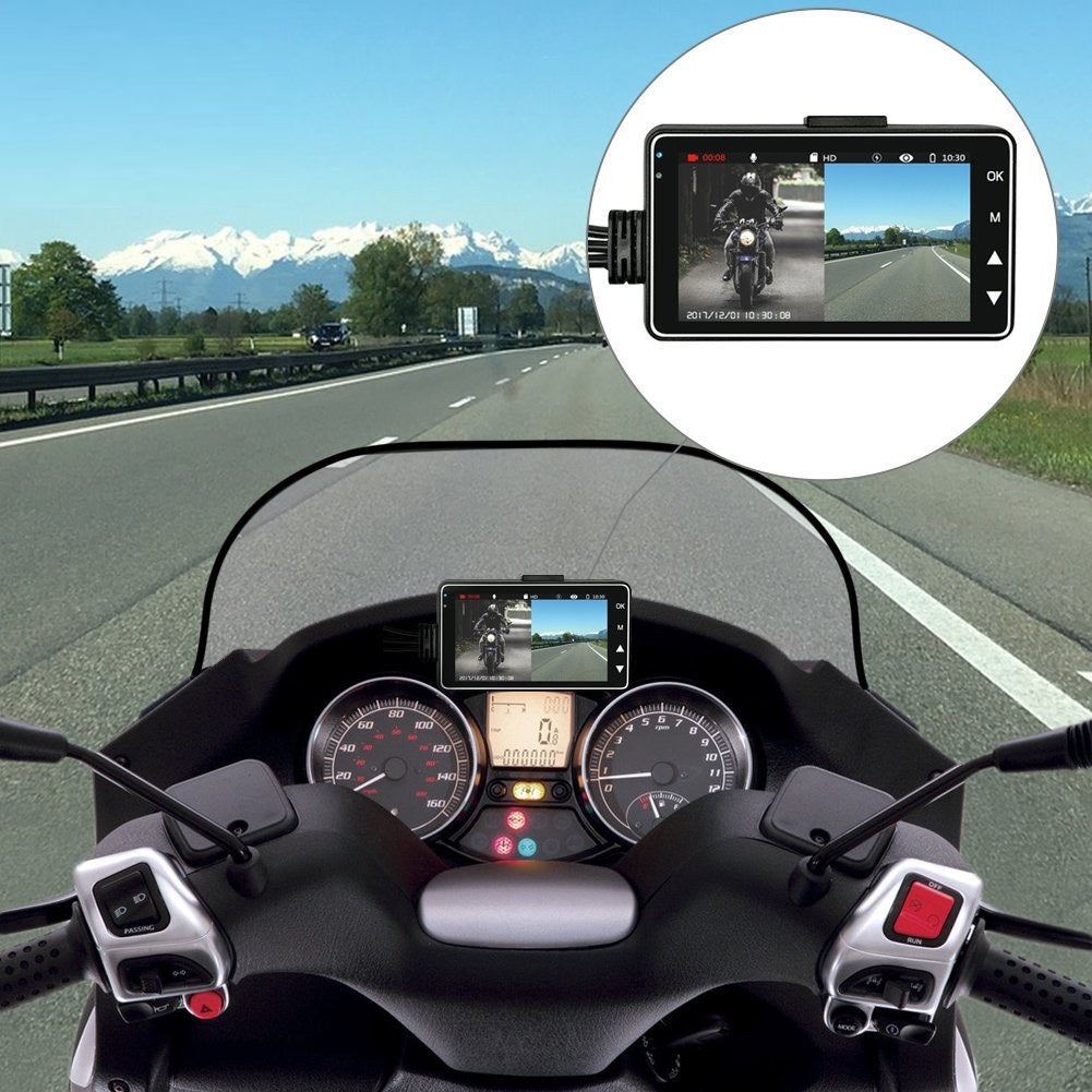 Haute définition 720P double-type étanche moto Dash Cam