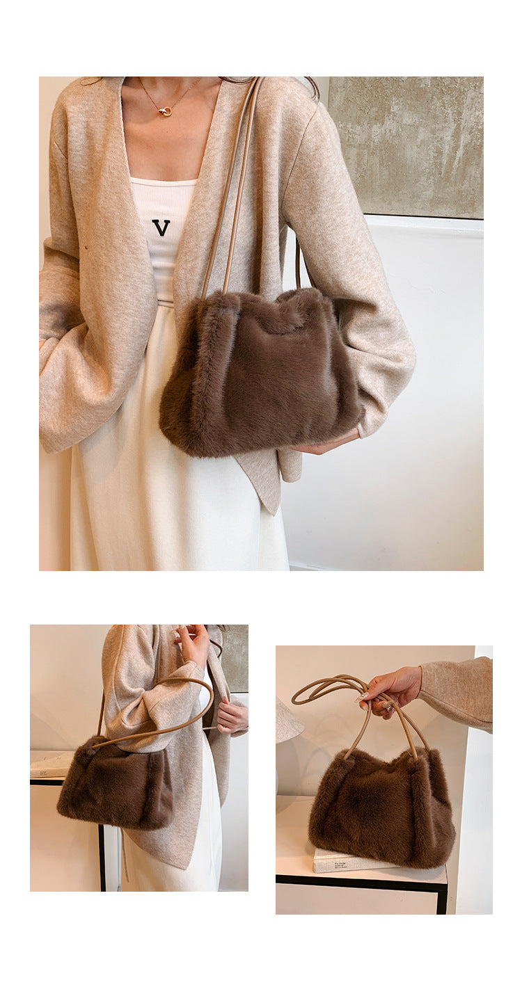 Sac en peluche Milan Mink pour l'automne Et l'hiver