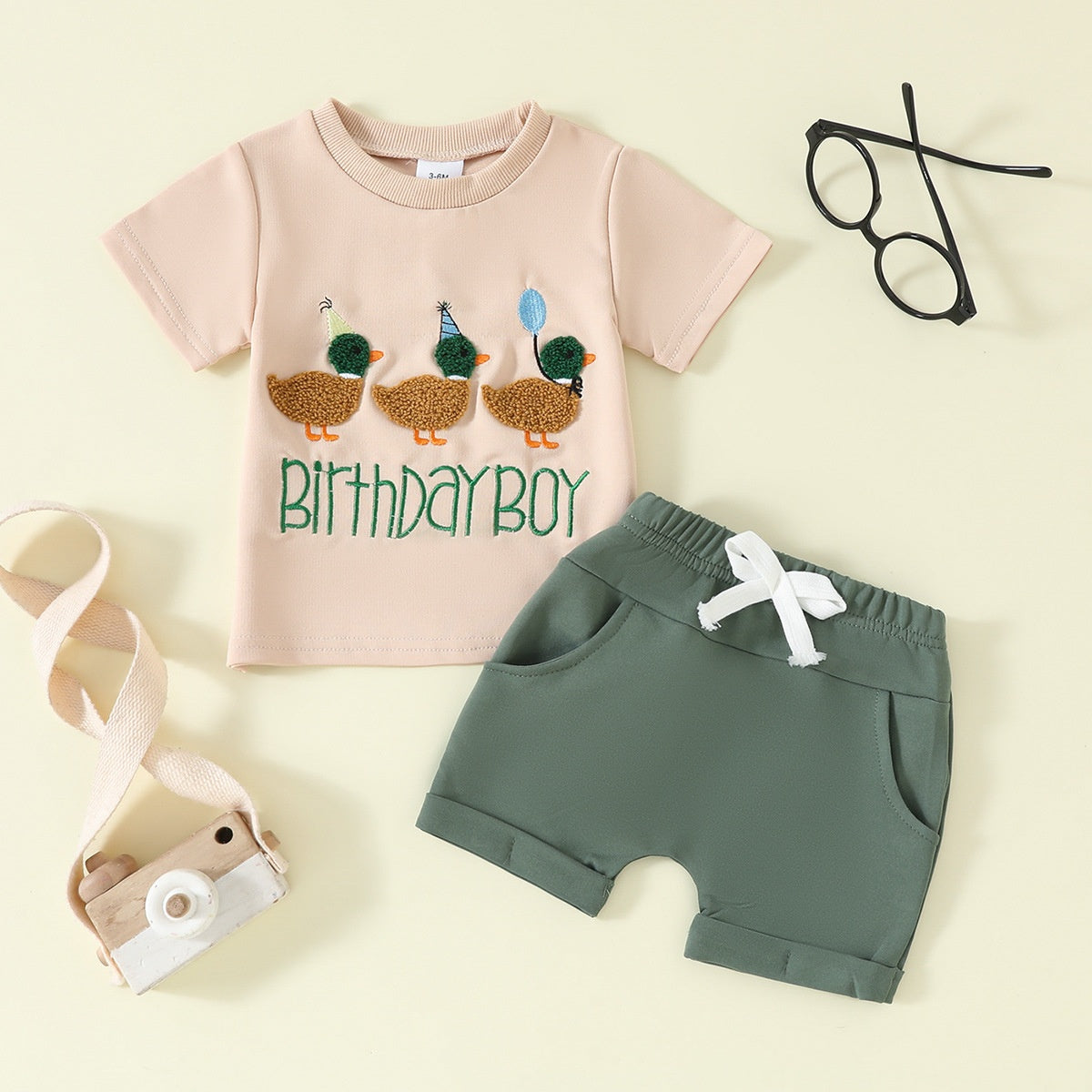 Ensemble de shorts à manches courtes pour garçons