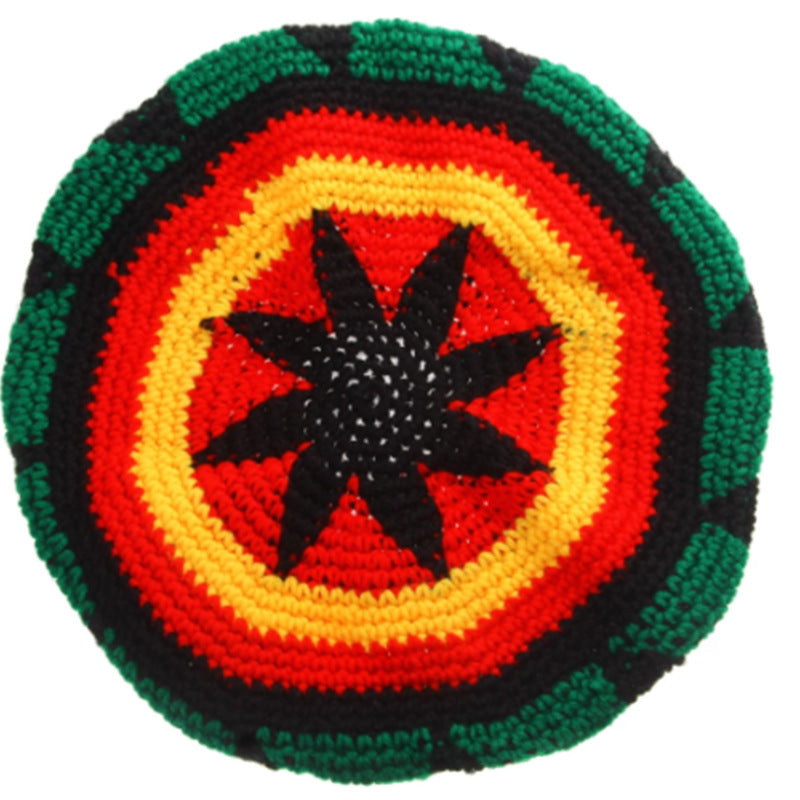 Halloween Jamaïque Reggae Enfants Woolen Cap Handmade Knitted Rainbow Striped Festival Fun