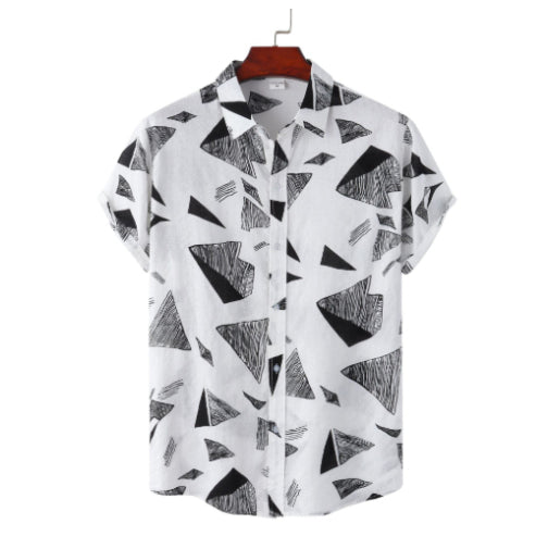Hommes Relaxed-fit manches courtes vieille chemise