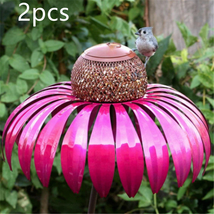 Nourriture d'oiseaux en forme de pétale de jardin