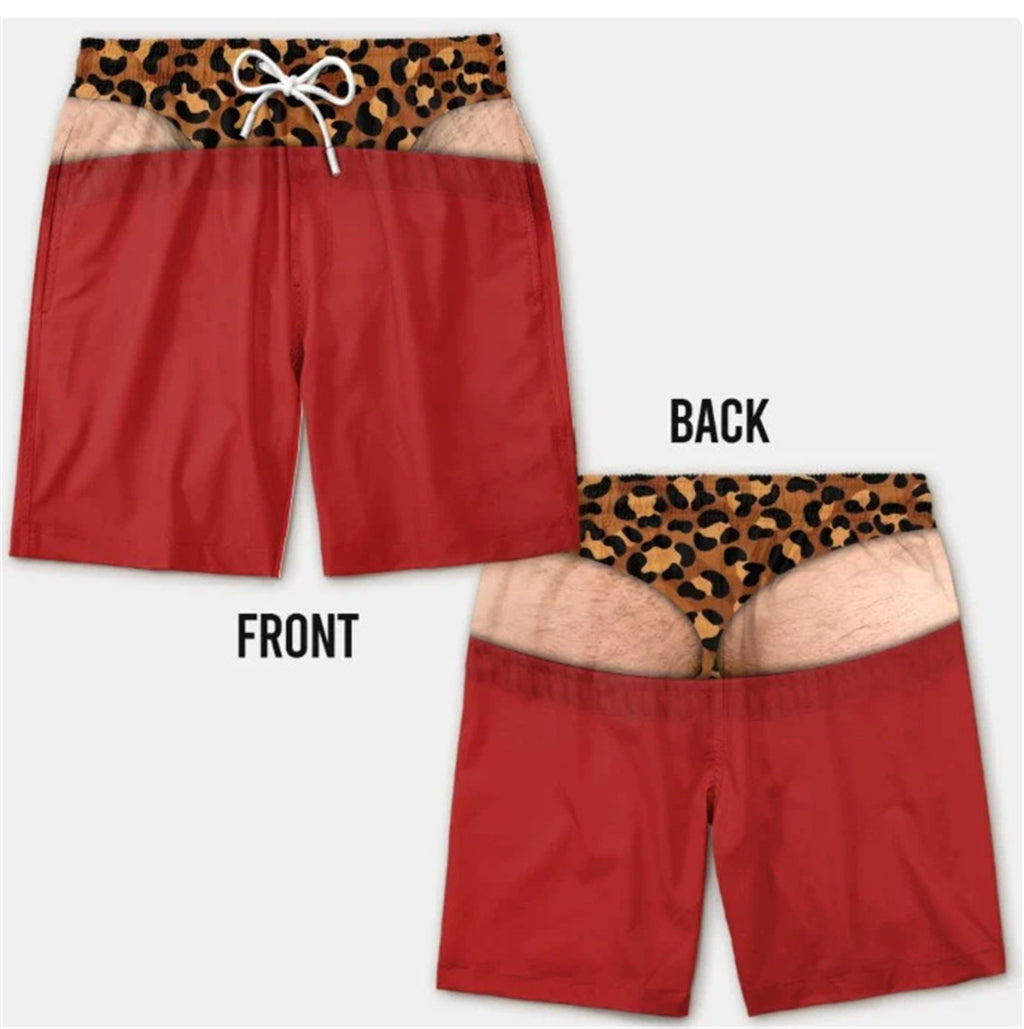Short casual respirant imprimé homme