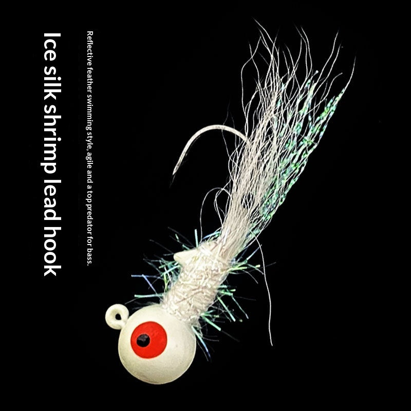 Crevettes de soie de glace Lumineux Lure Poisson