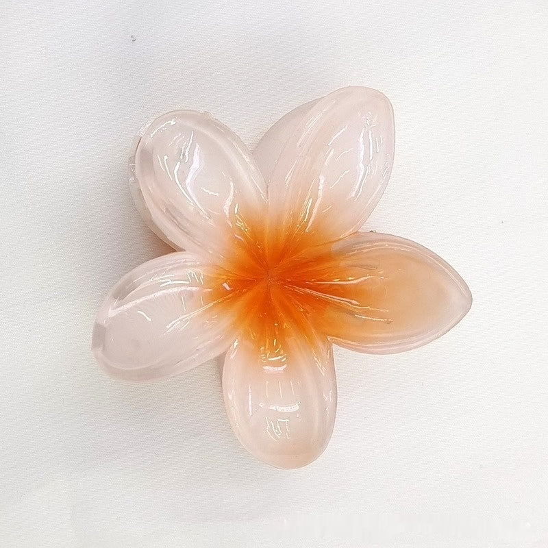 Fleur d'oeuf Bauhinia Retour Spoon Grasping Clip capillaire