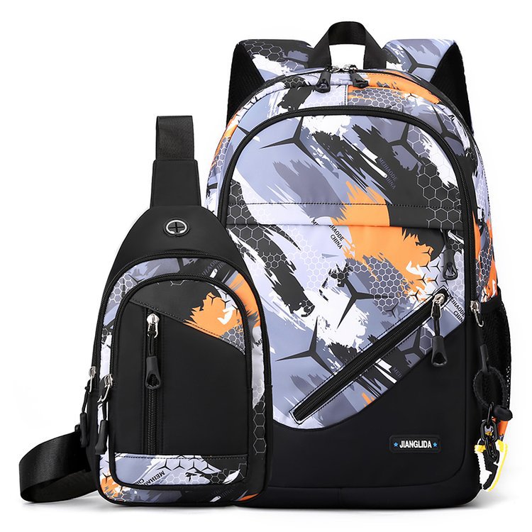 Men's Backpack and Two-Piece Trunk Set