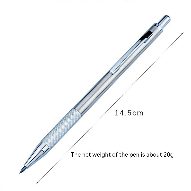 Mechanical action of a metal propelling pencil