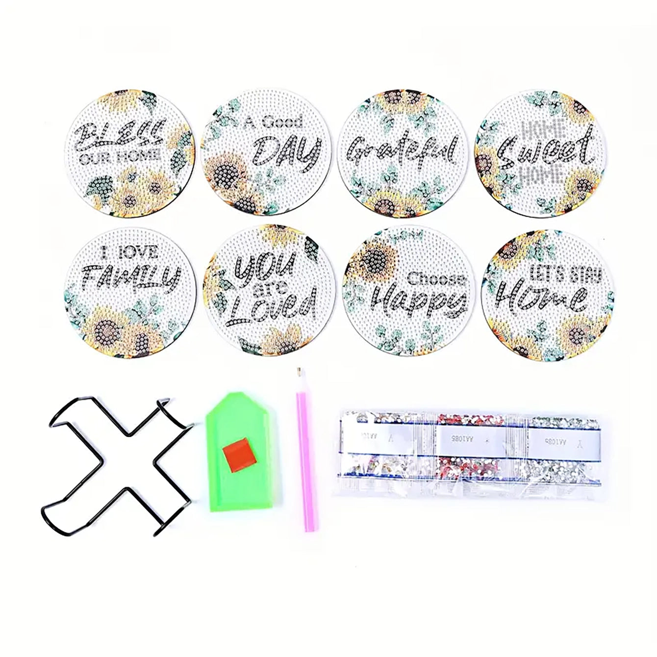 Diamant Art Dessin Coaster avec support