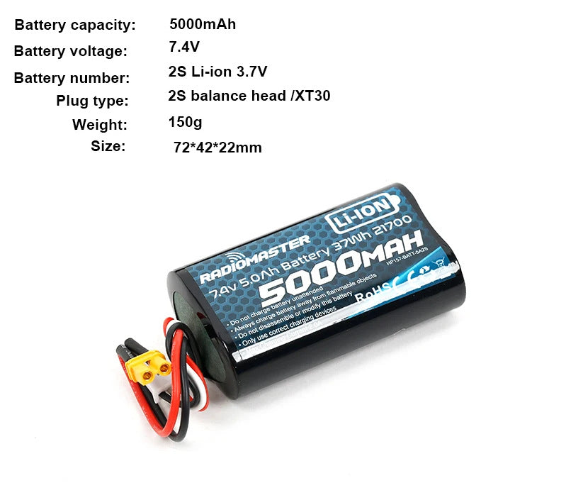 Télécommande TX16 TX12 Boxer Batterie spéciale
