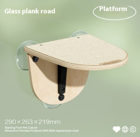 Meow Hu Wang est aussi Cat Scratch Trees ne couvrant pas une zone de mur de verre