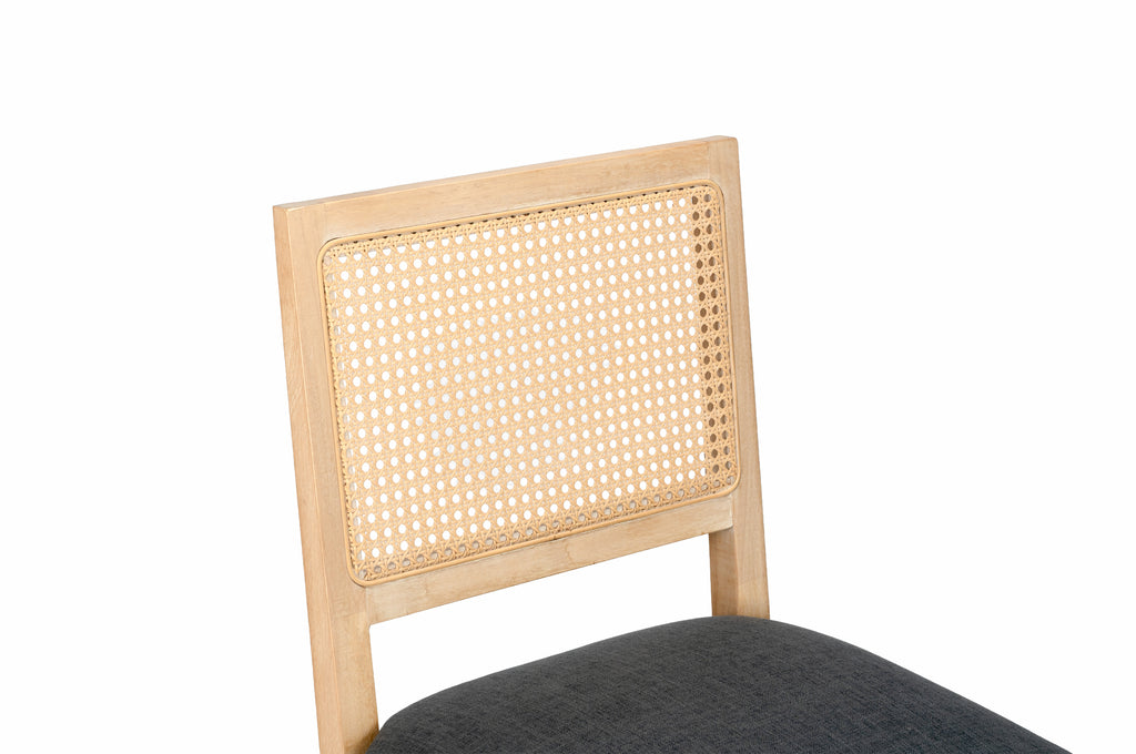 Agritourisme Rattan Chaises à manger Ensemble de 2