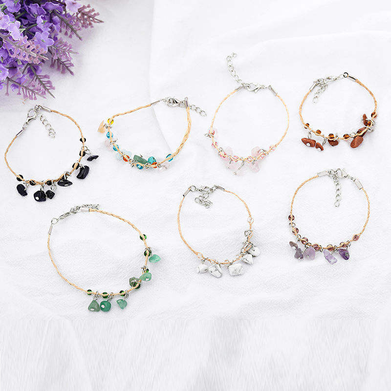 Bracelet de galets de Raffia