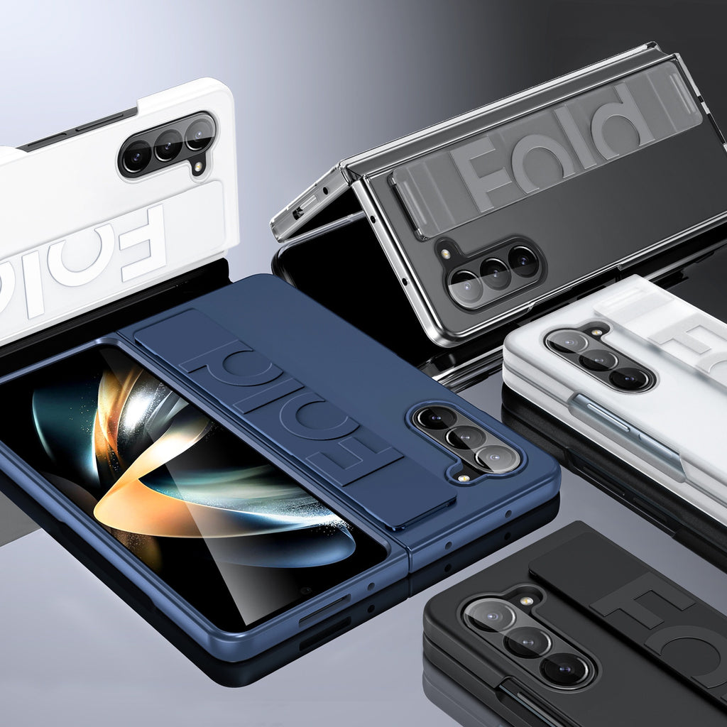 Coque de téléphone Bracelet élastique Flip intégré Écran pliable Protection anti-retour