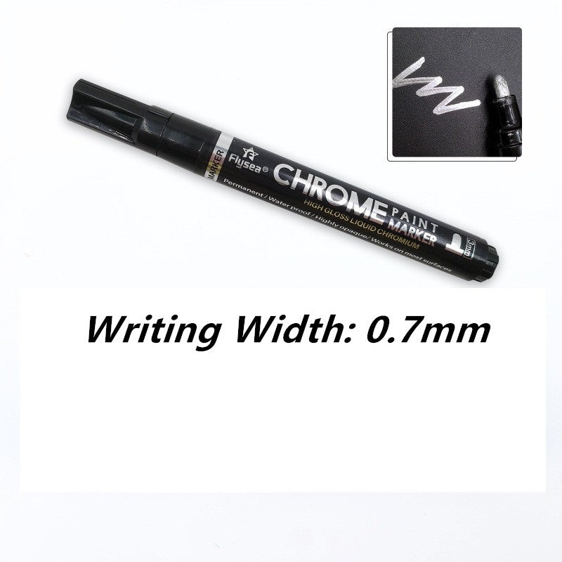 Pen miroir de peinture réfléchissant métal stylo chromé