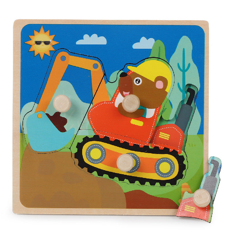 Jouets en bois de table de Puzzle d'épingle pour enfants