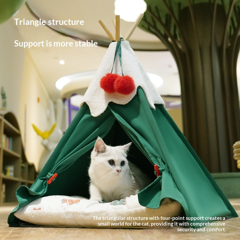 Lit pour animaux de Noël