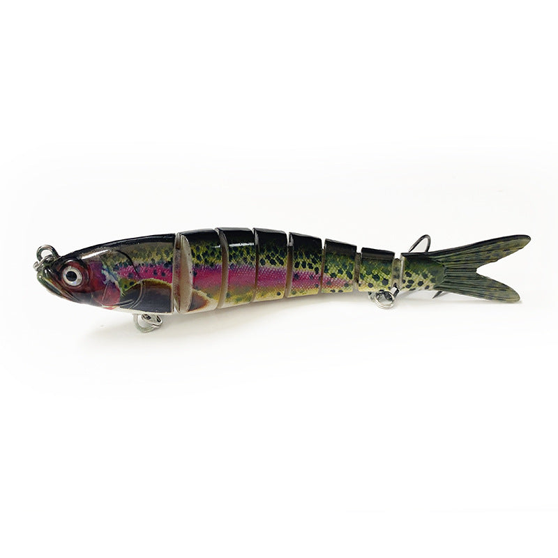 8-section Grand faux luth à longue portée submerged Hard Fishing Bait