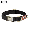 Webbing Dog Collar with Cotton Space Lining Adjustable Collar