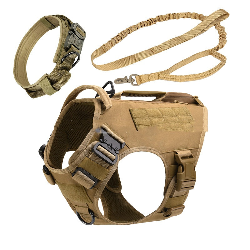 Tactical Dog Vest Medium to Large Dogs Quick Release Coffret Strap 3 pièces Set