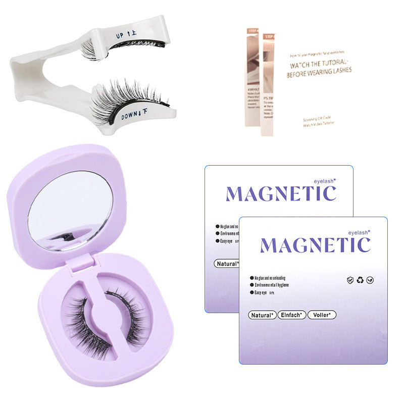 Faux cils magnétiques naturels sans colle