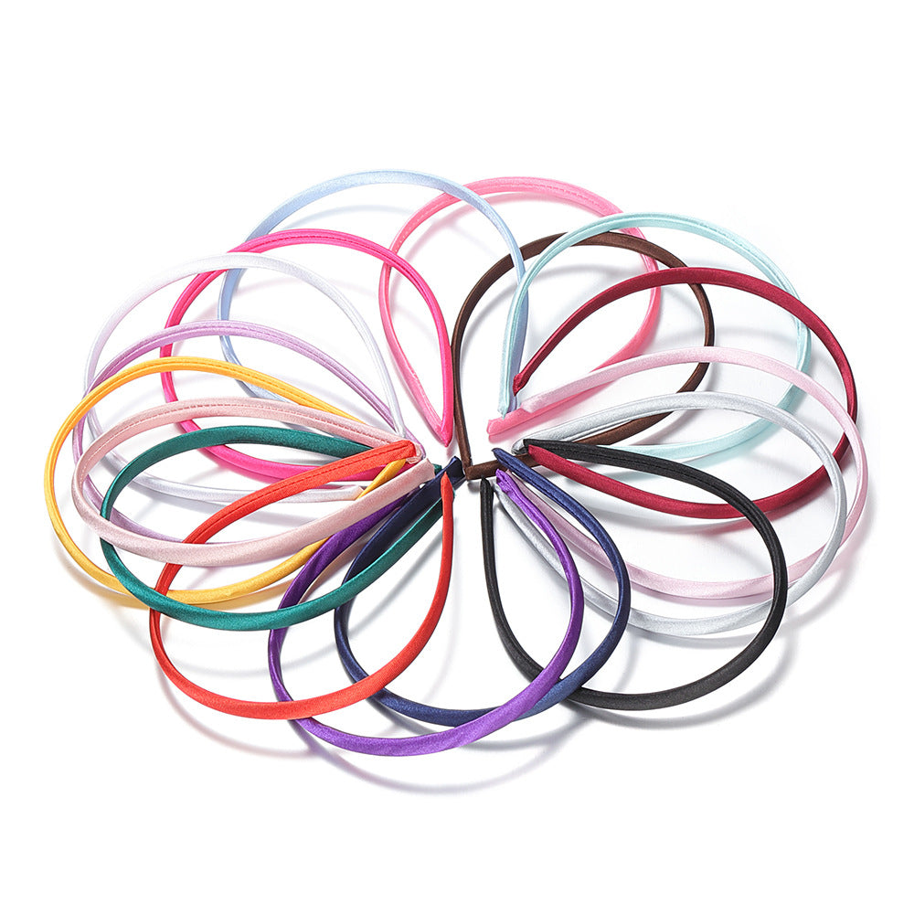 Couleur Bande de tête Diy Cloth Wrapper Accessoires Ruban Cloth Bande de tête Ornement Matériel entier