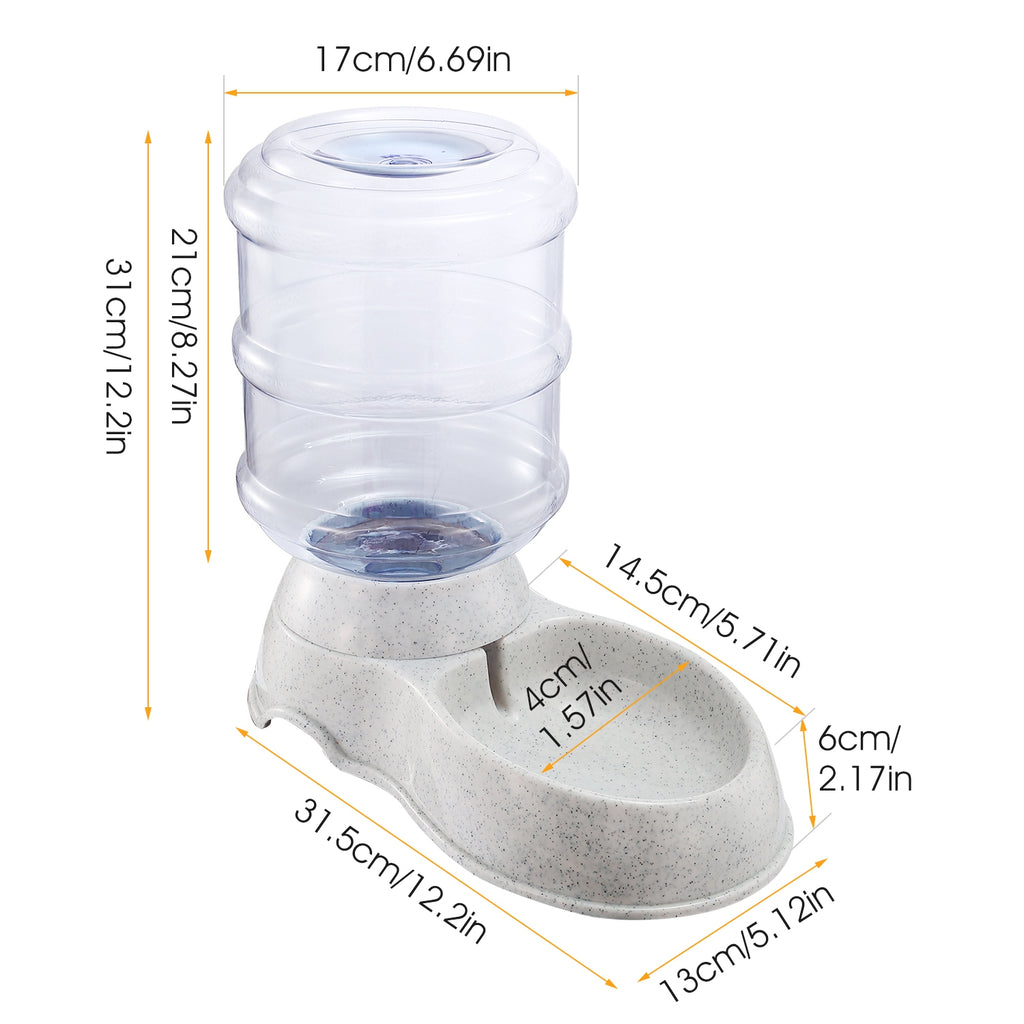 3.5L 1Gal Animaux de compagnie distributeur d'eau auto-distributeur Gravité Animaux de compagnie alimentation d'eau automatique Pet Wate