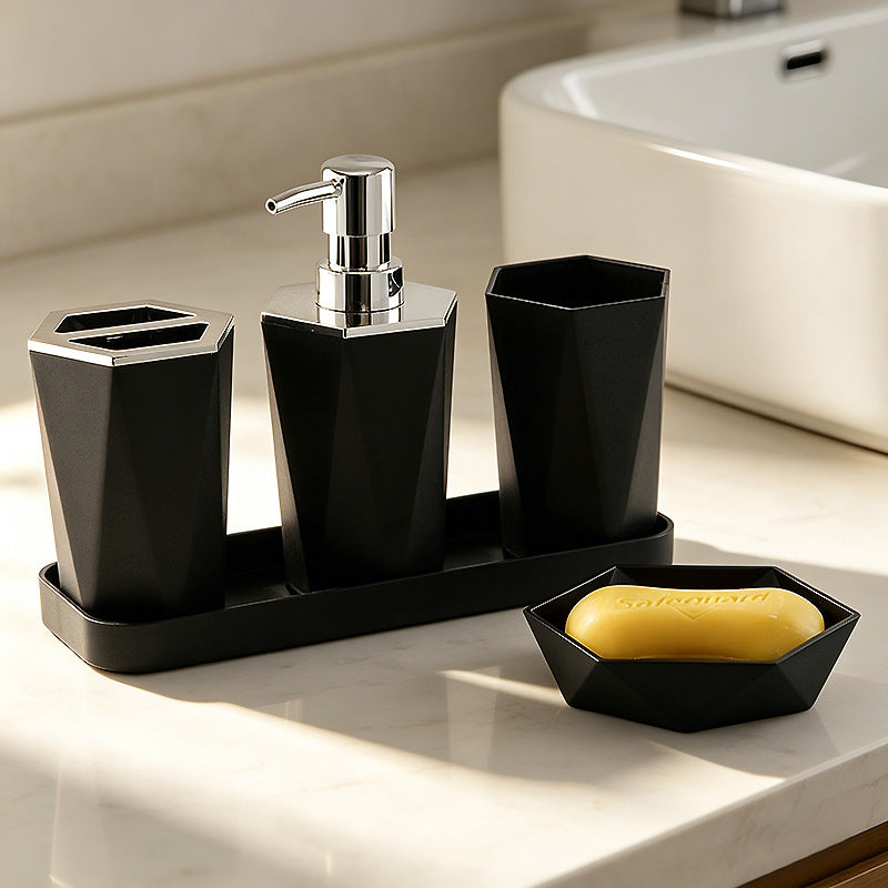 Set de salle de bain de distributeur de sanitizer à la main de style pompe
