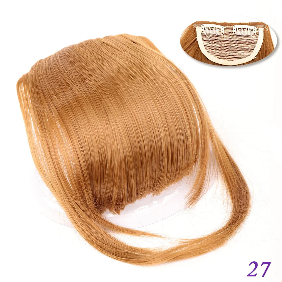 Femmes Side-swept Bangs avec clips capillaires Synthétique Européen et de style américain avec Sid