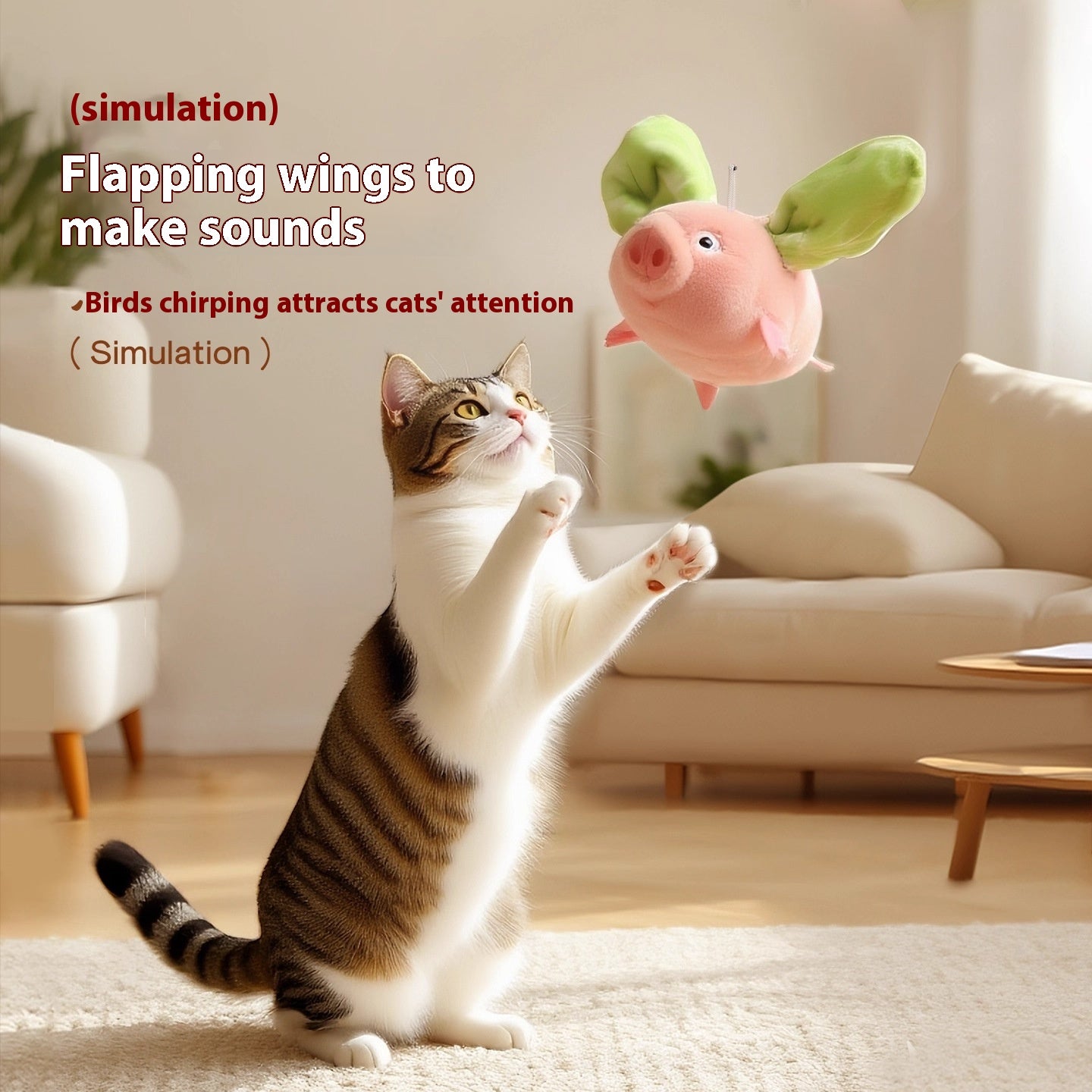 Électrique Pig simulation chat jouet son auto-Hi soulager l'ennui