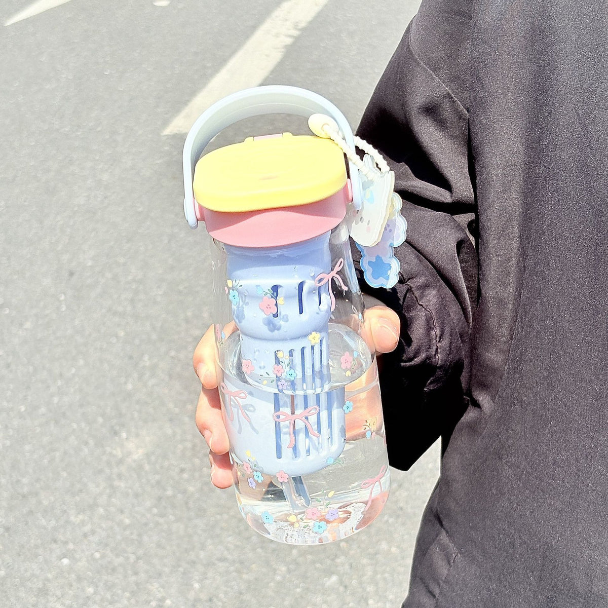 Cute Borosilicate Glass Tea Cup with Infuser