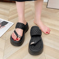 Niche Design Flip Flops Femmes Summer Outdoor Wear Epaisseur Hauteur de Sole Augmentant String Sanda