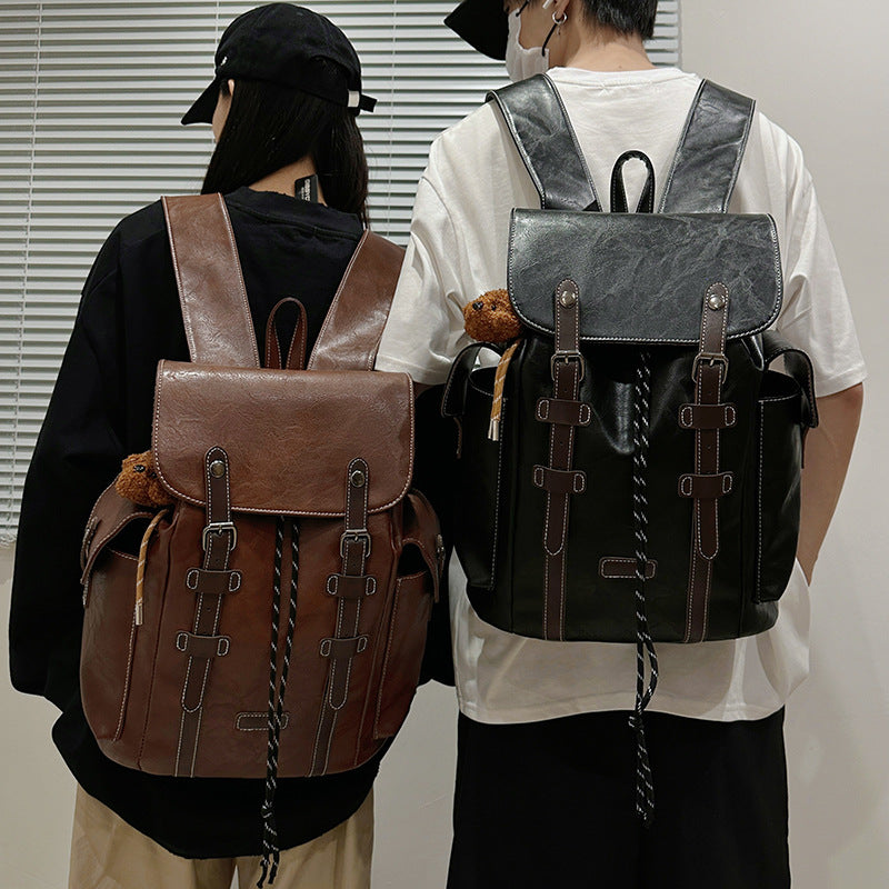 Mode Casual Grande capacité Retro Trendy Outdoor Sac à dos pour hommes