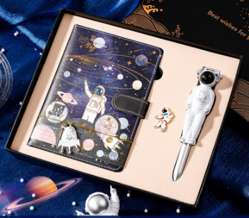 Galaxy Dream Coloriage de page Notebook mignon dessin animé Astronaute