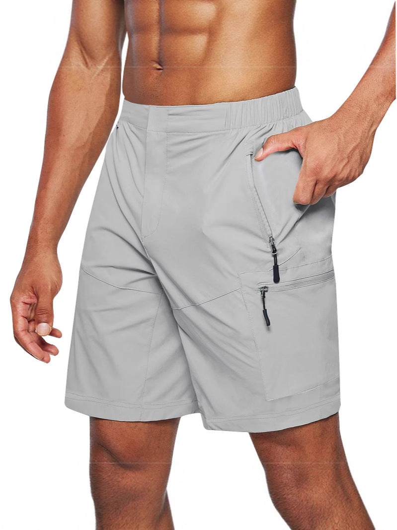 Shorts de fret pour hommes Shorts à fermeture éclair de grande taille Pantalon de poche multi-flap Téléphone mobile Chaussures pour hommes