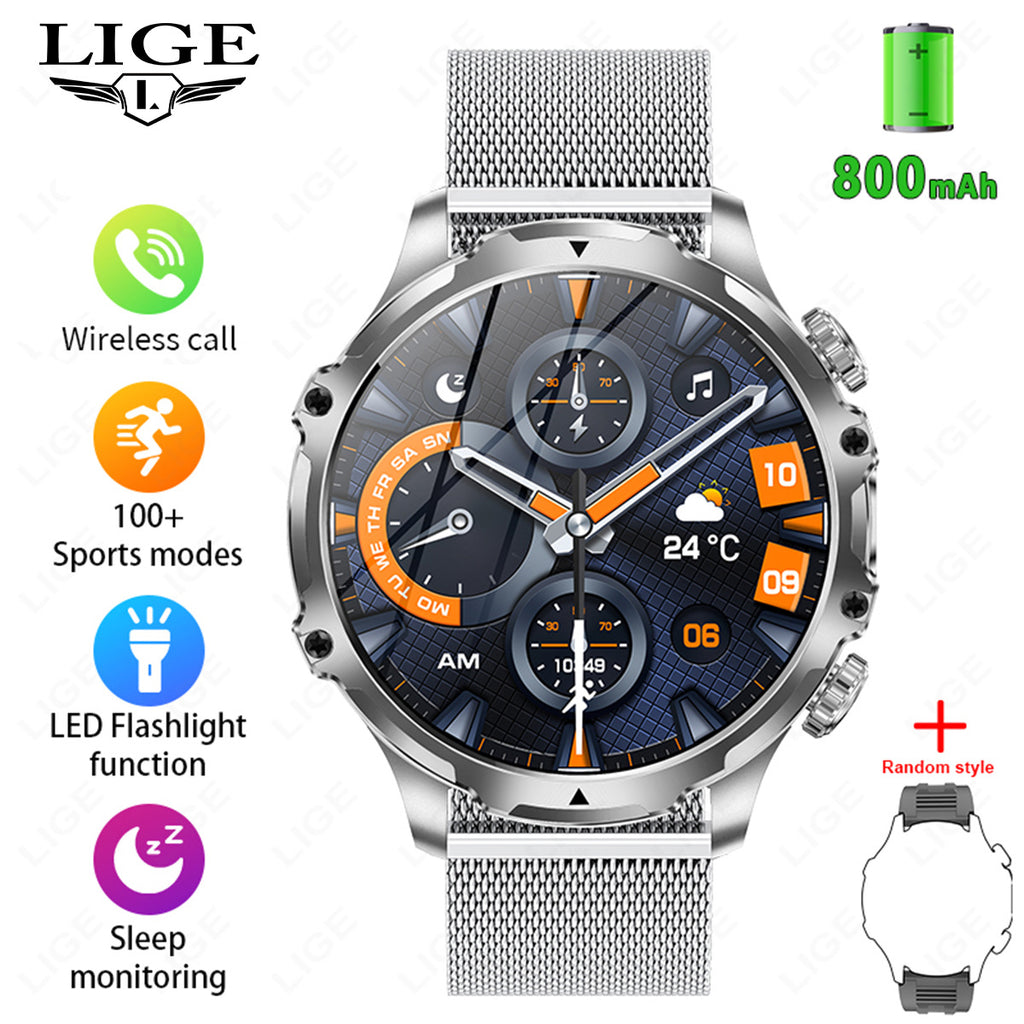 Montre intelligente AK75 avec appel Bluetooth