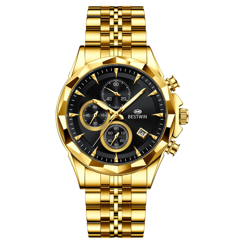 Homme Lumineux Montre personnalisée à six mains Élégante et accrocheuse