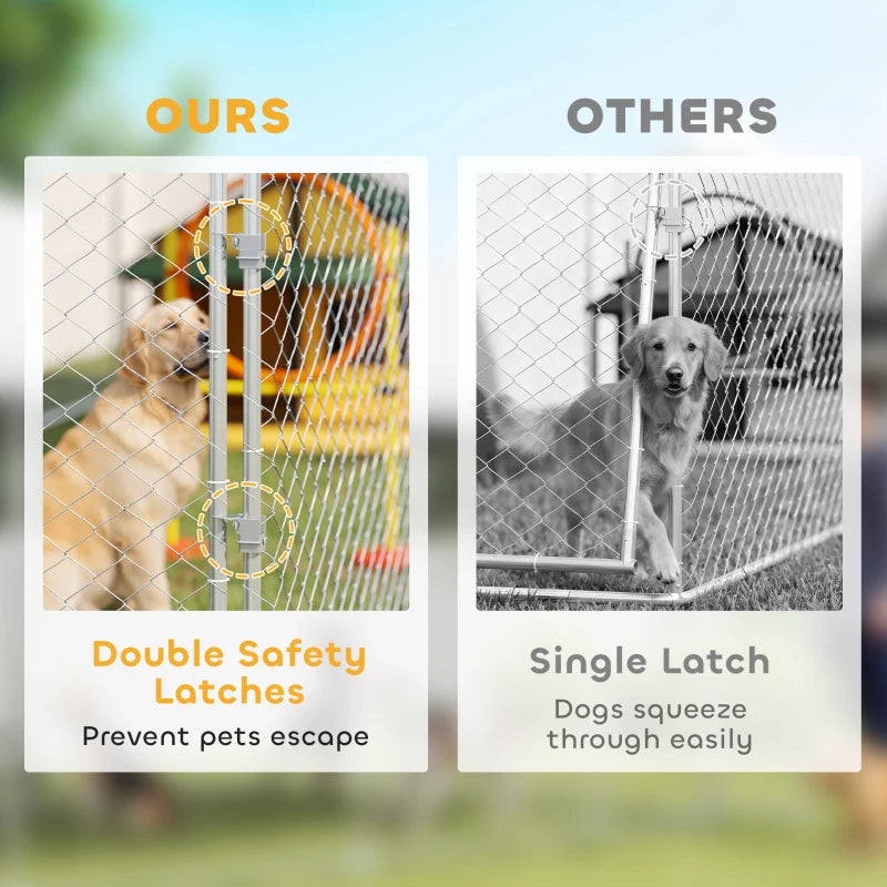 Kennel de chien extérieur robuste avec toit imperméable