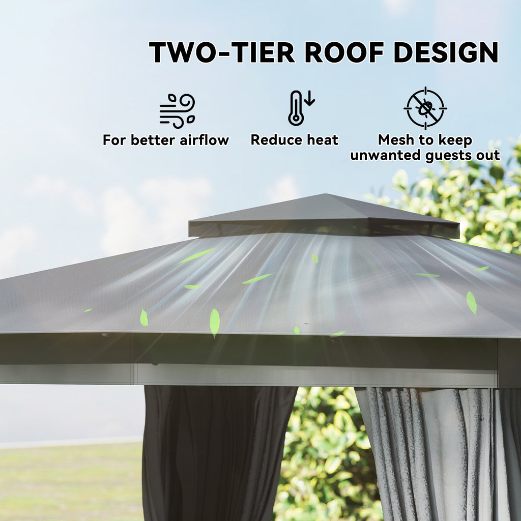 10 x 12 Patio extérieur Gazebo
