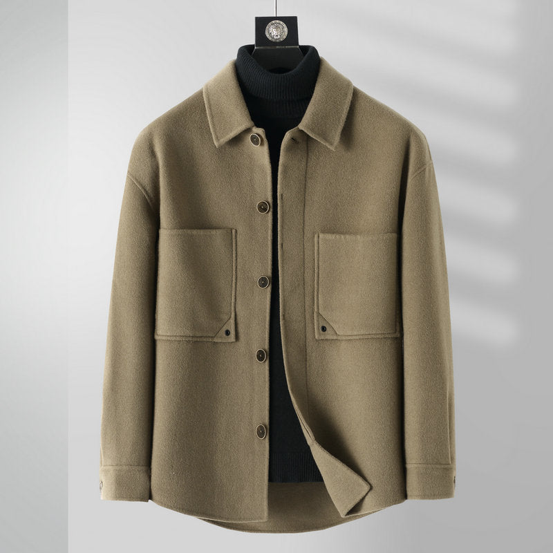 Manteau de tranchée Chemise de style laine Surpoilnon cashmere