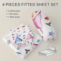 Feuille plate de Noël Ensemble de Noël Snowman Feuilles pour les enfants Adolescents Filles d'hiver Snowflakes Chr