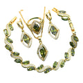 Anti-allergie AAA Zircon Bracelet Collier Anneau Boucle d'oreille Ornement Ornement