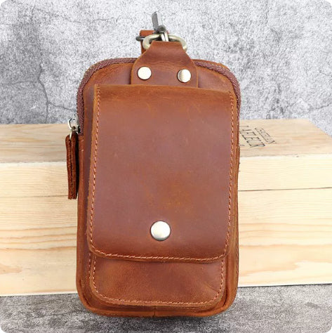 Retro Top Layer Phone Bag
