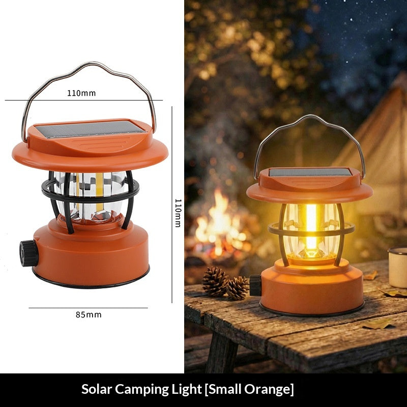 Lampe de camping rétro à énergie solaire