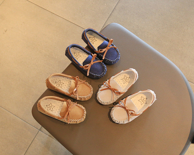 Mode bébé fille mignon simple couche chaussures Soft Bottom