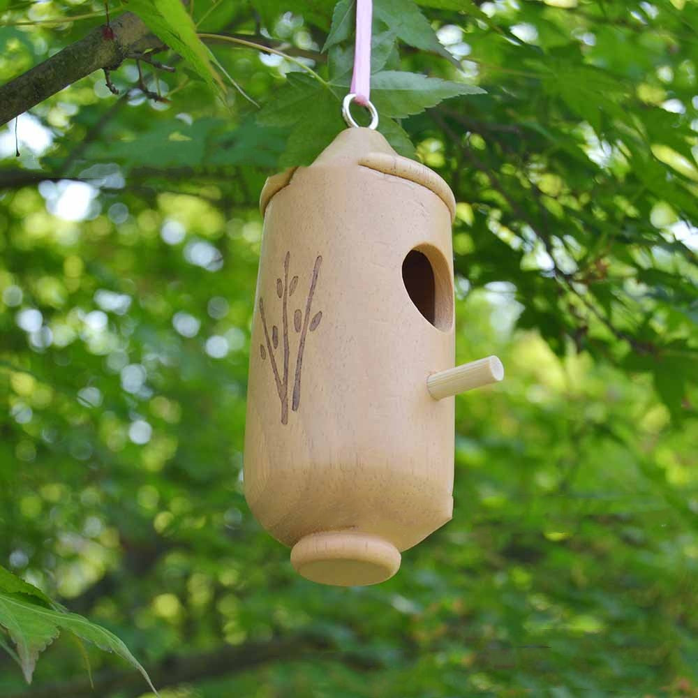 Cummingbird Suspension Oiseaux Nest House Craftwork en bois