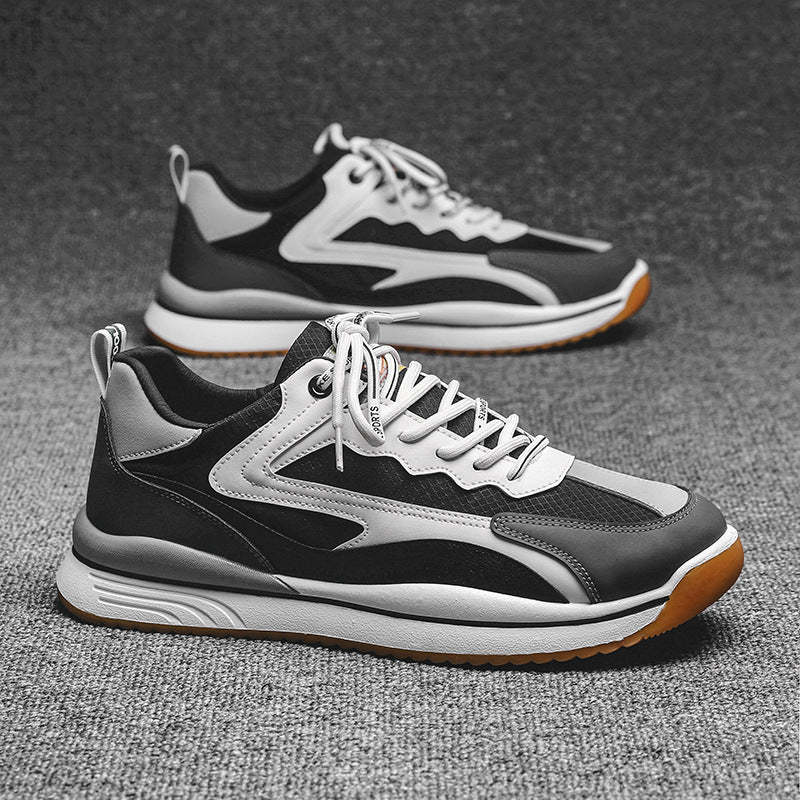 Chaussures décontractées de sport en dentelle respirante confortable pour hommes