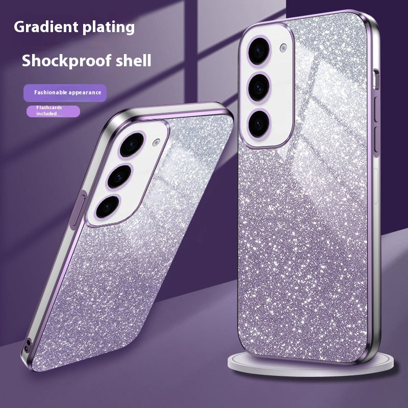 Couverture de protection graduée pour boîtier de téléphone électroplaçant