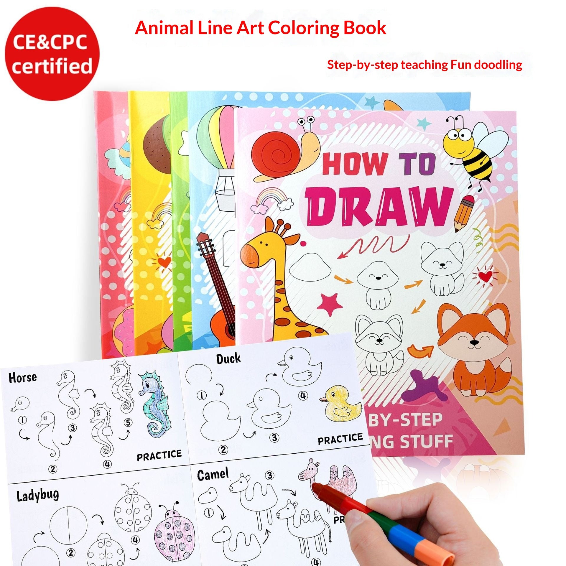 Livre de coloriage pour animaux pour enfants