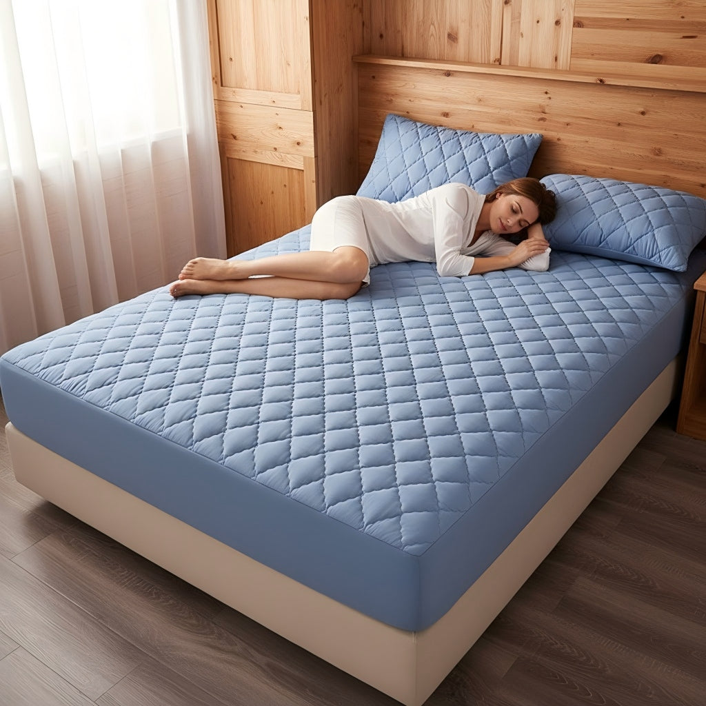 1PC Couette feuille ajustée Protecteur de matelas de poche souple respirant feuille pour litière