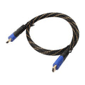 Bleu Tête noire avec Net noir et Golden Style mâle à mâle câble vidéo